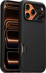 AULUMU Shockproof Apple iPhone 17 Pro Max Hoesje MagSafe TPU Back Cover Zwart afbeelding