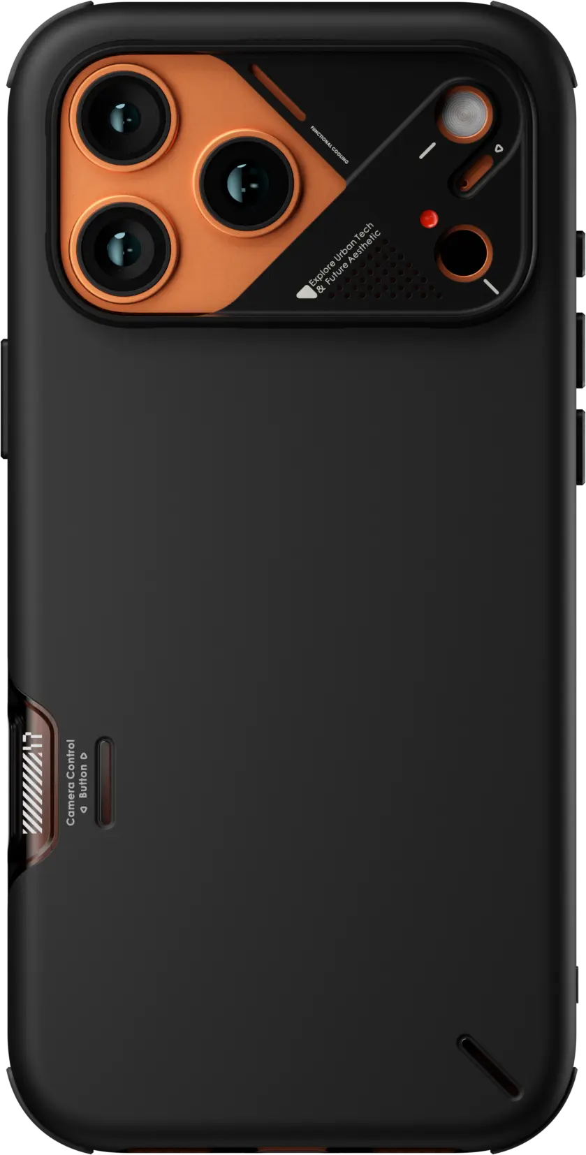 AULUMU Shockproof Apple iPhone 17 Pro Max Hoesje MagSafe TPU Back Cover Zwart afbeelding 2