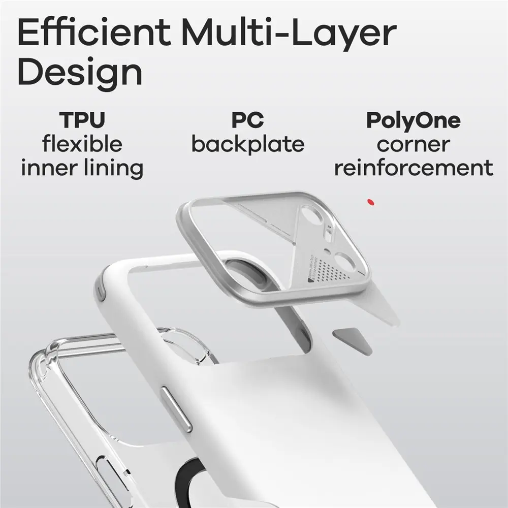 AULUMU Shockproof Apple iPhone 17 Pro Max Hoesje MagSafe TPU Back Cover Zwart afbeelding 5
