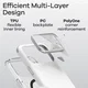 AULUMU Shockproof Apple iPhone 17 Pro Max Hoesje MagSafe TPU Back Cover Zwart afbeelding 5