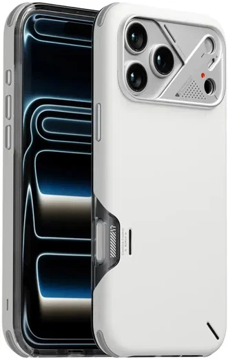 AULUMU Shockproof Apple iPhone 17 Pro Hoesje MagSafe TPU Back Cover Wit afbeelding 1