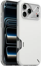 AULUMU Shockproof Apple iPhone 17 Pro Hoesje MagSafe TPU Back Cover Wit afbeelding