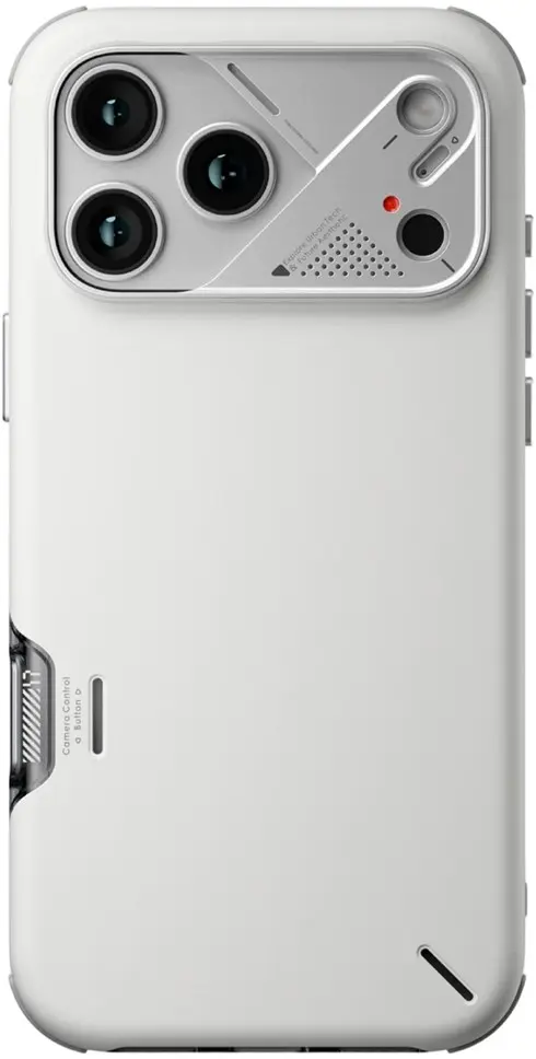 AULUMU Shockproof Apple iPhone 17 Pro Hoesje MagSafe TPU Back Cover Wit afbeelding 2