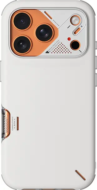 AULUMU Shockproof Apple iPhone 17 Pro Max Hoesje MagSafe TPU Back Cover Wit afbeelding 2