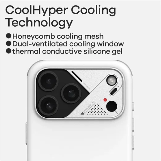 AULUMU Shockproof Apple iPhone 17 Pro Max Hoesje MagSafe TPU Back Cover Wit afbeelding 4