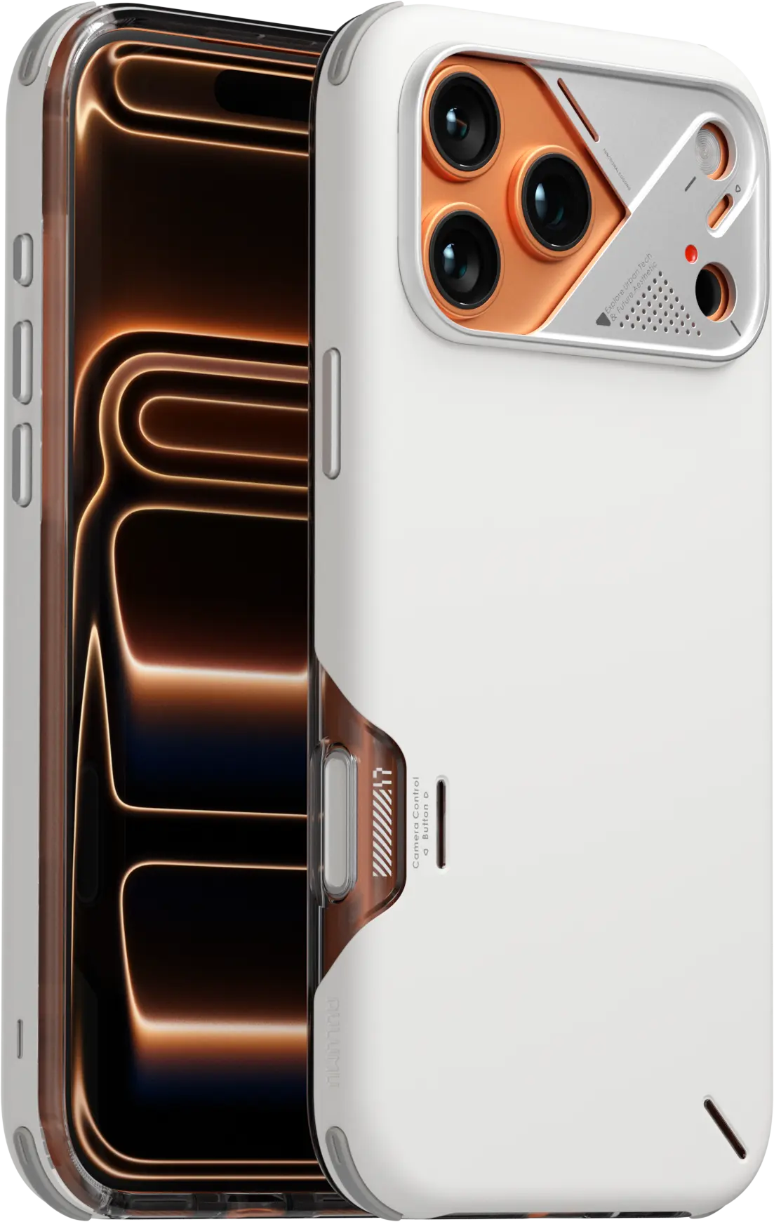 AULUMU Shockproof Apple iPhone 17 Pro Max Hoesje MagSafe TPU Back Cover Wit afbeelding 1