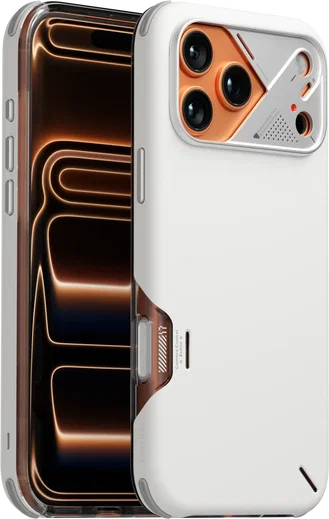 AULUMU Shockproof Apple iPhone 17 Pro Max Hoesje MagSafe TPU Back Cover Wit afbeelding 1