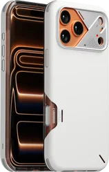 AULUMU Shockproof Apple iPhone 17 Pro Max Hoesje MagSafe TPU Back Cover Wit afbeelding
