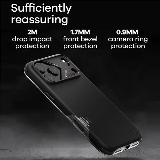 AULUMU Shockproof Apple iPhone 17 Pro Max Hoesje MagSafe TPU Back Cover Wit afbeelding 6