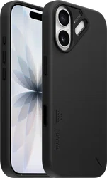 AULUMU Vegan Leather Apple iPhone 17 Hoesje MagSafe Zwart afbeelding