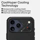 AULUMU Vegan Leather Apple iPhone 17 Pro Hoesje MagSafe Zwart afbeelding 4