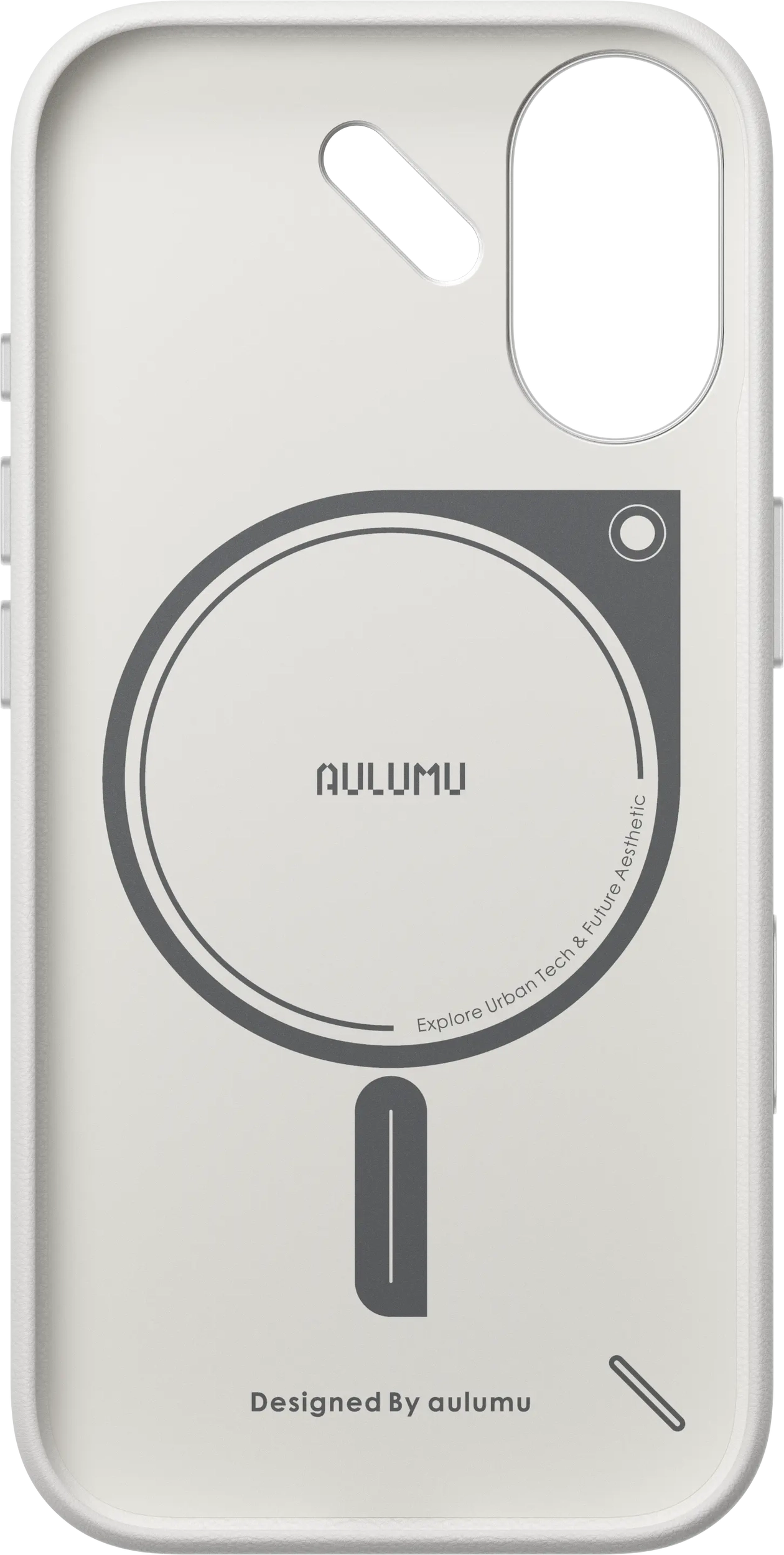AULUMU Vegan Leather Apple iPhone 17 Hoesje MagSafe Wit afbeelding 5