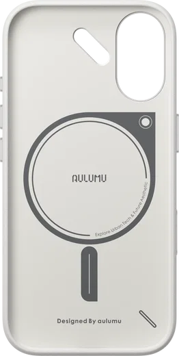 AULUMU Vegan Leather Apple iPhone 17 Hoesje MagSafe Wit afbeelding 5