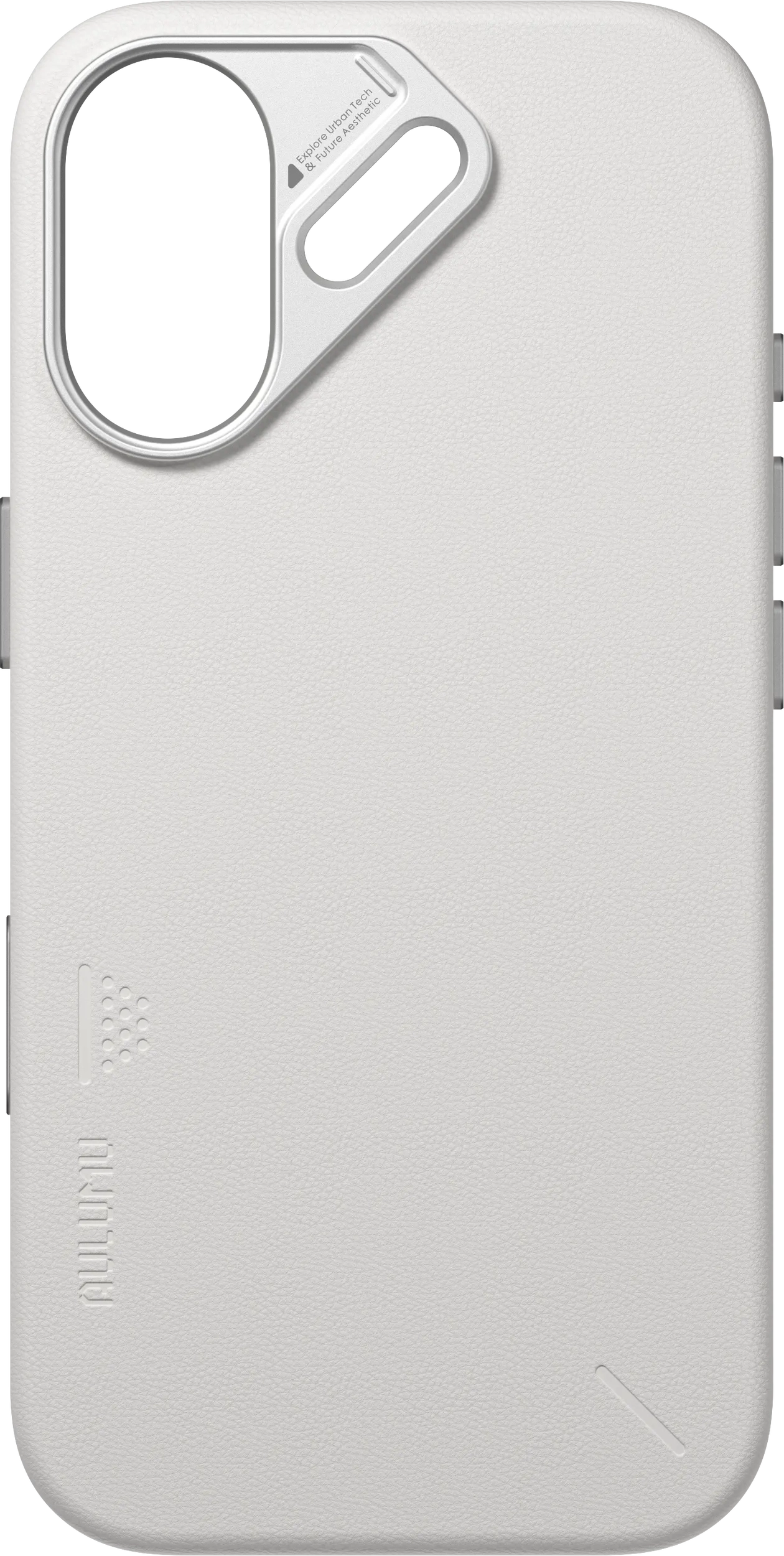 AULUMU Vegan Leather Apple iPhone 17 Hoesje MagSafe Wit afbeelding 4