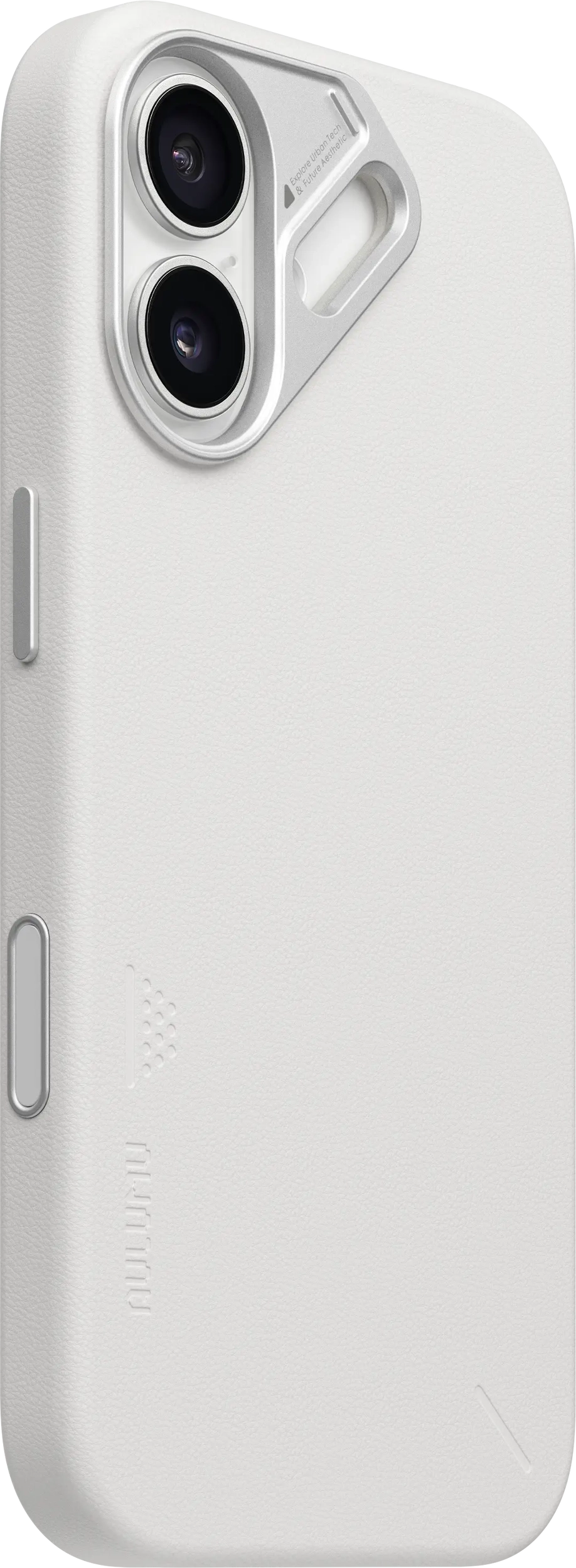 AULUMU Vegan Leather Apple iPhone 17 Hoesje MagSafe Wit afbeelding 2