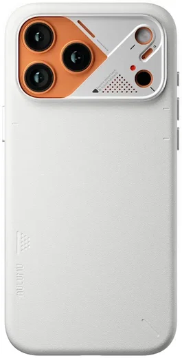 AULUMU Vegan Leather Apple iPhone 17 Pro Max Hoesje MagSafe Wit afbeelding 2