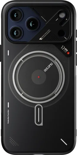 AULUMU Apple iPhone 17 Pro Max Hoesje MagSafe Back Cover Transparant Grijs afbeelding 2