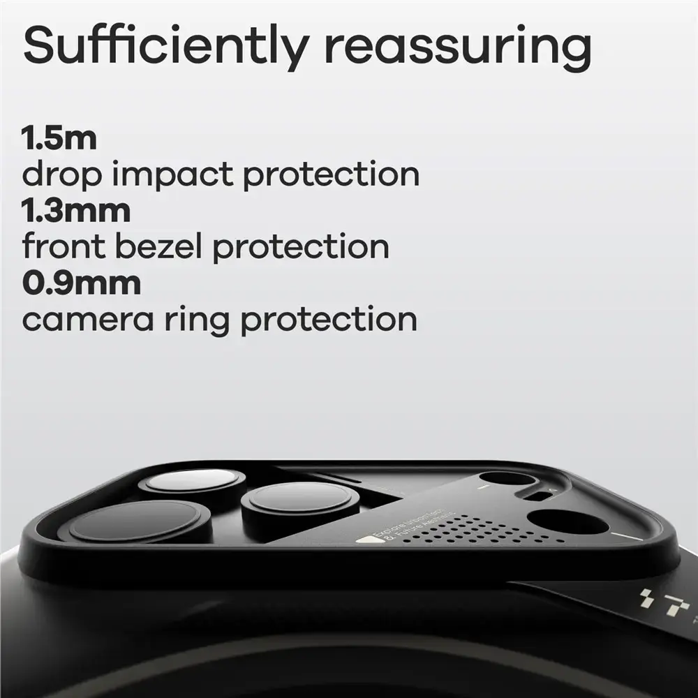 AULUMU Apple iPhone 17 Pro Hoesje MagSafe Back Cover Transparant Wit afbeelding 4