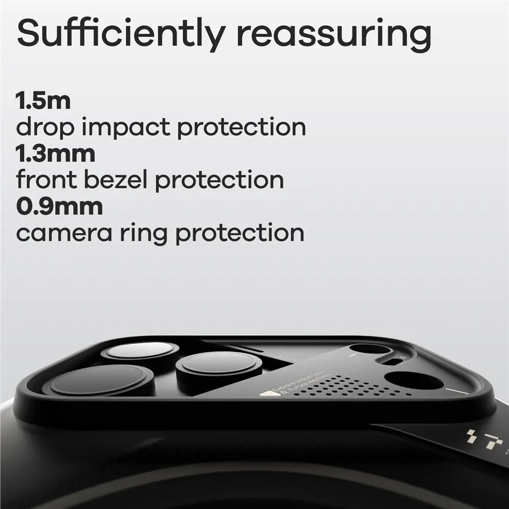 AULUMU Apple iPhone 17 Pro Max Hoesje MagSafe Back Cover Transparant Wit afbeelding 4