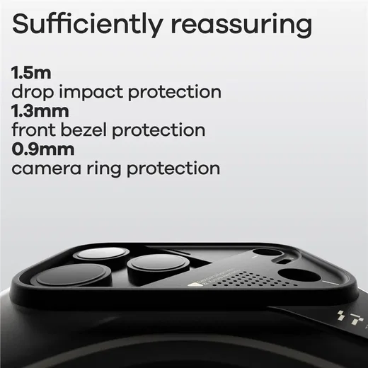 AULUMU Apple iPhone 17 Pro Max Hoesje MagSafe Back Cover Transparant Wit afbeelding 4