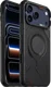 AULUMU Rugged iPhone 17 Pro Schokbestendig MagSafe Transparant Zwart afbeelding 1
