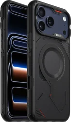 AULUMU Rugged iPhone 17 Pro Schokbestendig MagSafe Transparant Zwart afbeelding