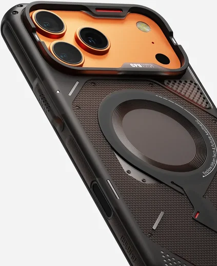 AULUMU Rugged iPhone 17 Pro Max Schokbestendig MagSafe Transparant Zwart afbeelding 4