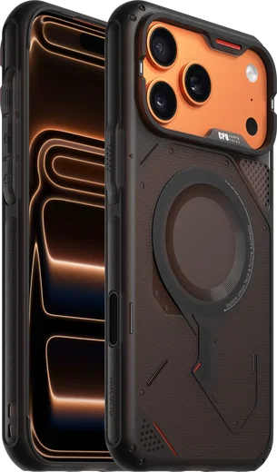 AULUMU Rugged iPhone 17 Pro Max Schokbestendig MagSafe Transparant Zwart afbeelding 1