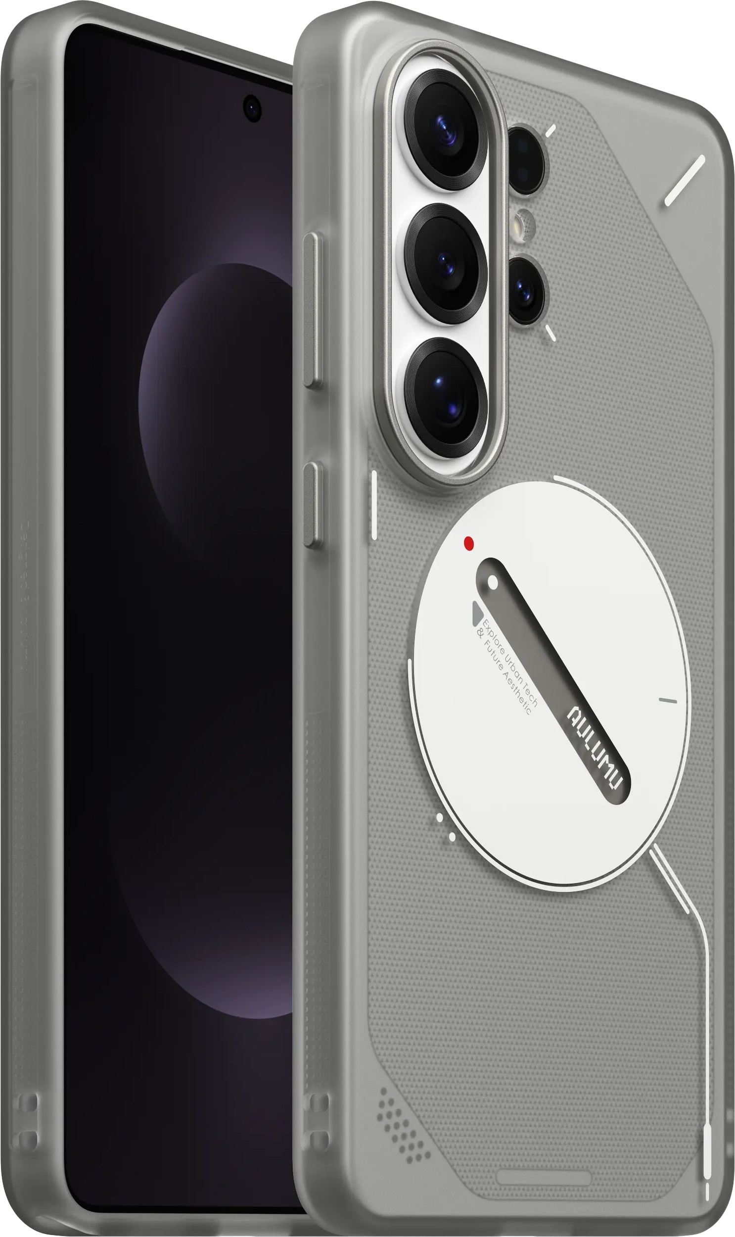 AULUMU Frosted Sansung Galaxy S26 Ultra Hoesje MagSafe Grijs afbeelding 1