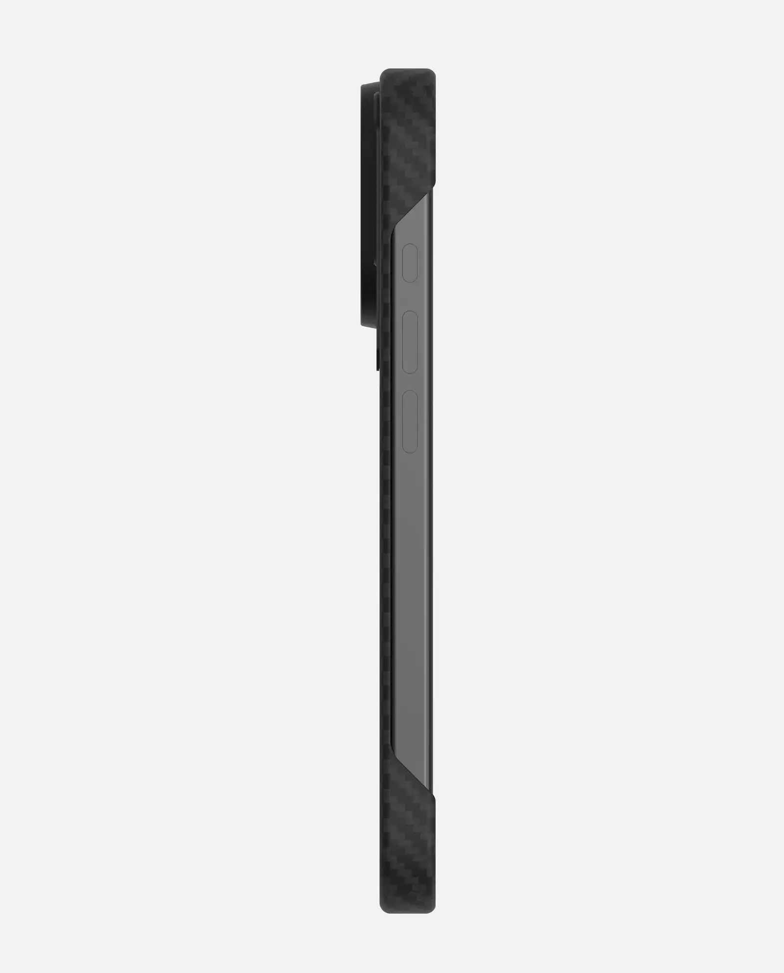 AULUMU Ultra-Slim Apple iPhone 16 Pro Hoesje Aramid Fiber MagSafe Zwart afbeelding 5