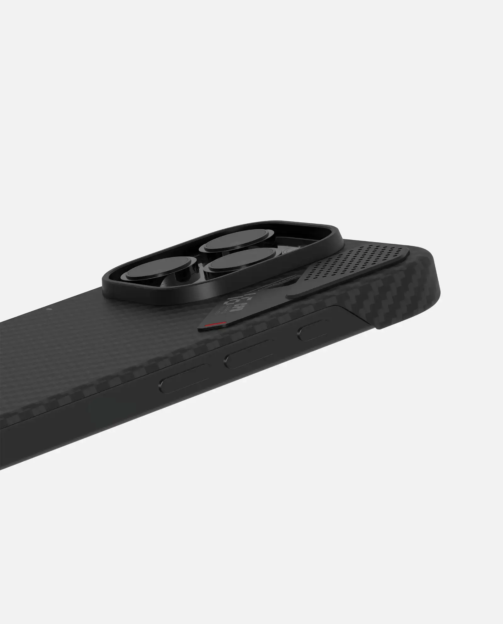 AULUMU Ultra-Slim iPhone 16 Pro Max Hoesje Aramid Fiber MagSafe Zwart afbeelding 6