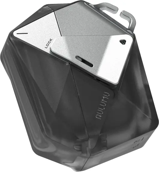 AULUMU Apple AirPods Pro 3 Hoesje met Sluiting en Koord Zwart afbeelding 2