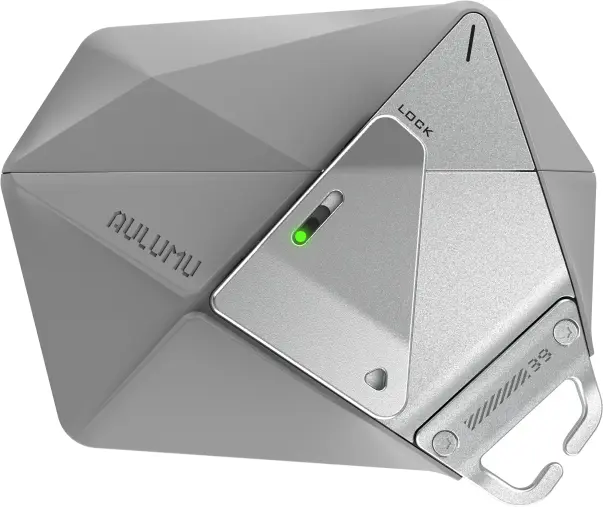 AULUMU Apple AirPods Pro 3 Hoesje met Sluiting en Koord Grijs afbeelding 2