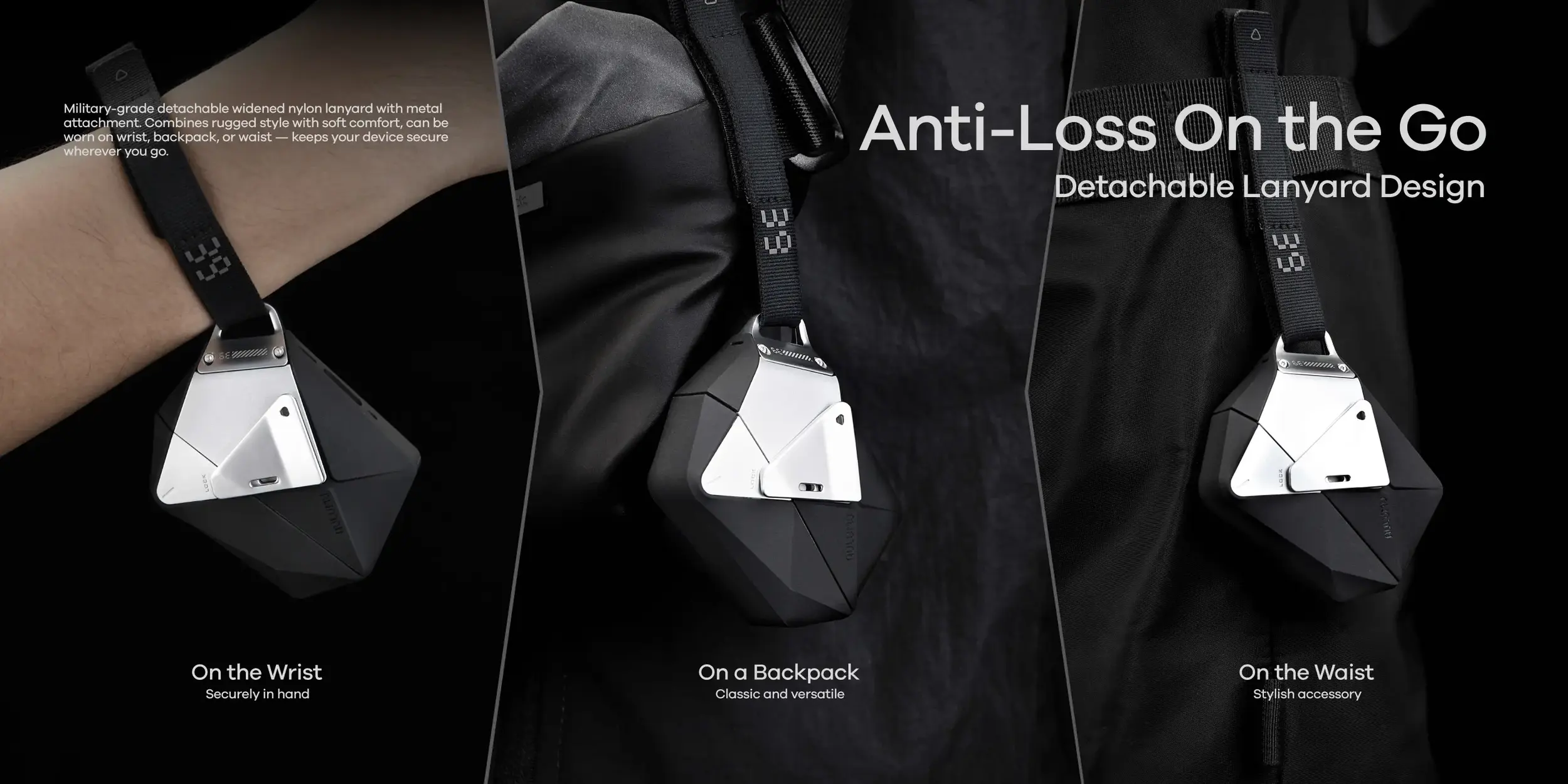 AULUMU Apple AirPods Pro 3 Hoesje met Sluiting en Koord Grijs afbeelding 6