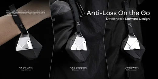 AULUMU Apple AirPods Pro 3 Hoesje met Sluiting en Koord Transparant Grijs afbeelding 6