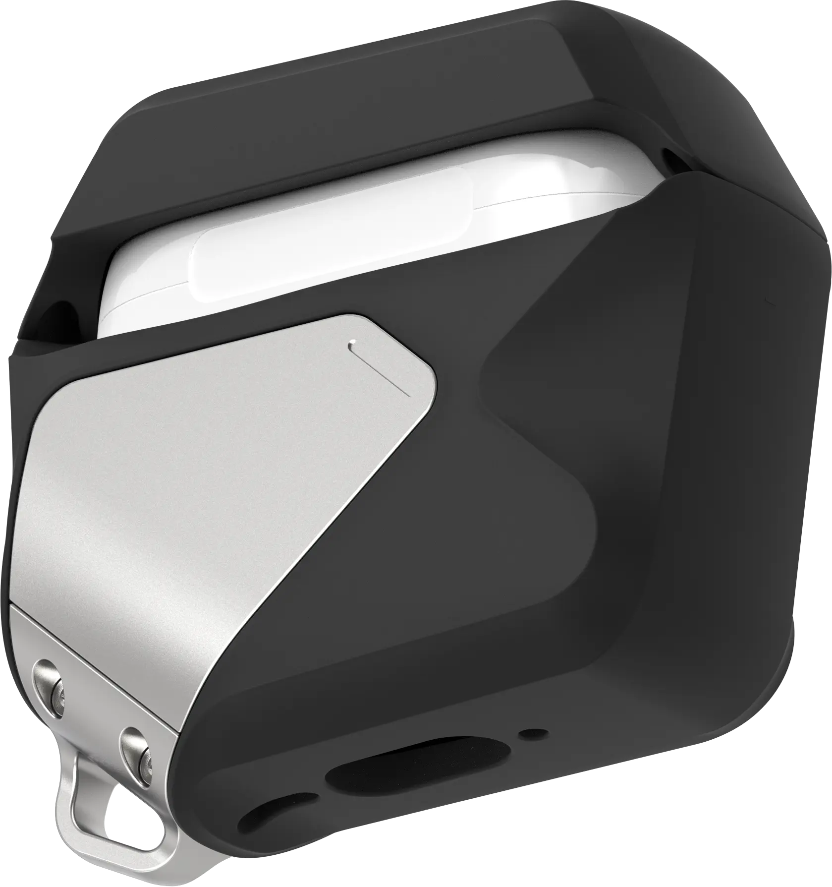 AULUMU Apple AirPods 4 Hoesje Schokbestendig met Koord Zwart afbeelding 3