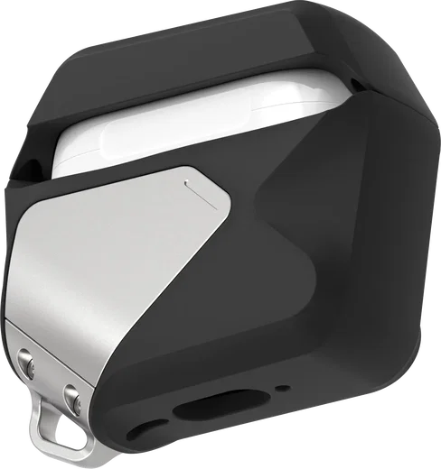 AULUMU Apple AirPods 4 Hoesje Schokbestendig met Koord Zwart afbeelding 3