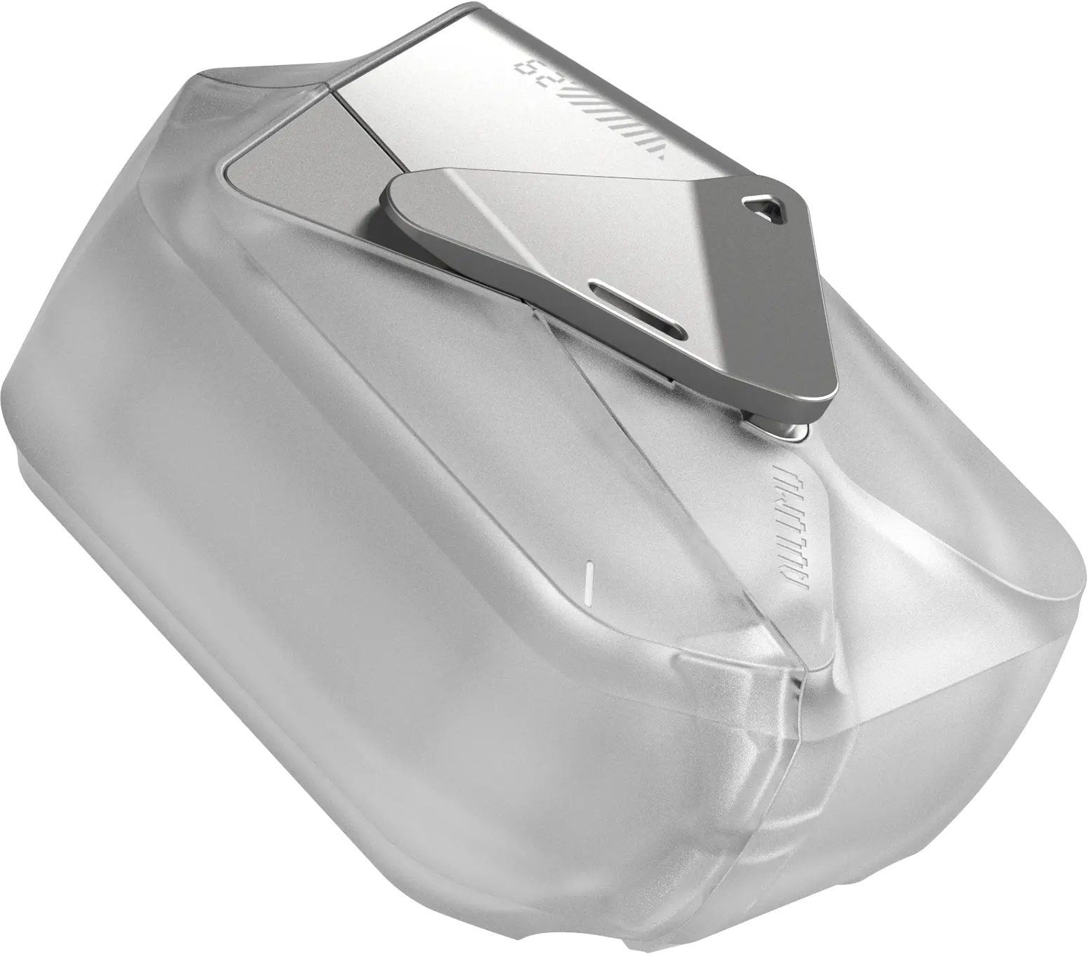 AULUMU Apple AirPods 4 Hoesje Schokbestendig met Koord Transparant Wit afbeelding 4