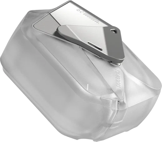 AULUMU Apple AirPods 4 Hoesje Schokbestendig met Koord Transparant Wit afbeelding 4