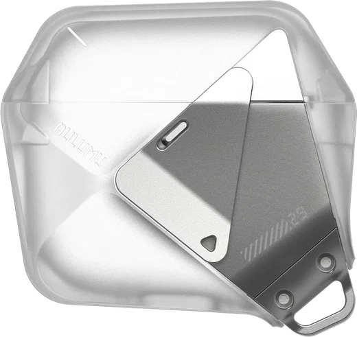 AULUMU Apple AirPods 4 Hoesje Schokbestendig met Koord Transparant Wit afbeelding 2