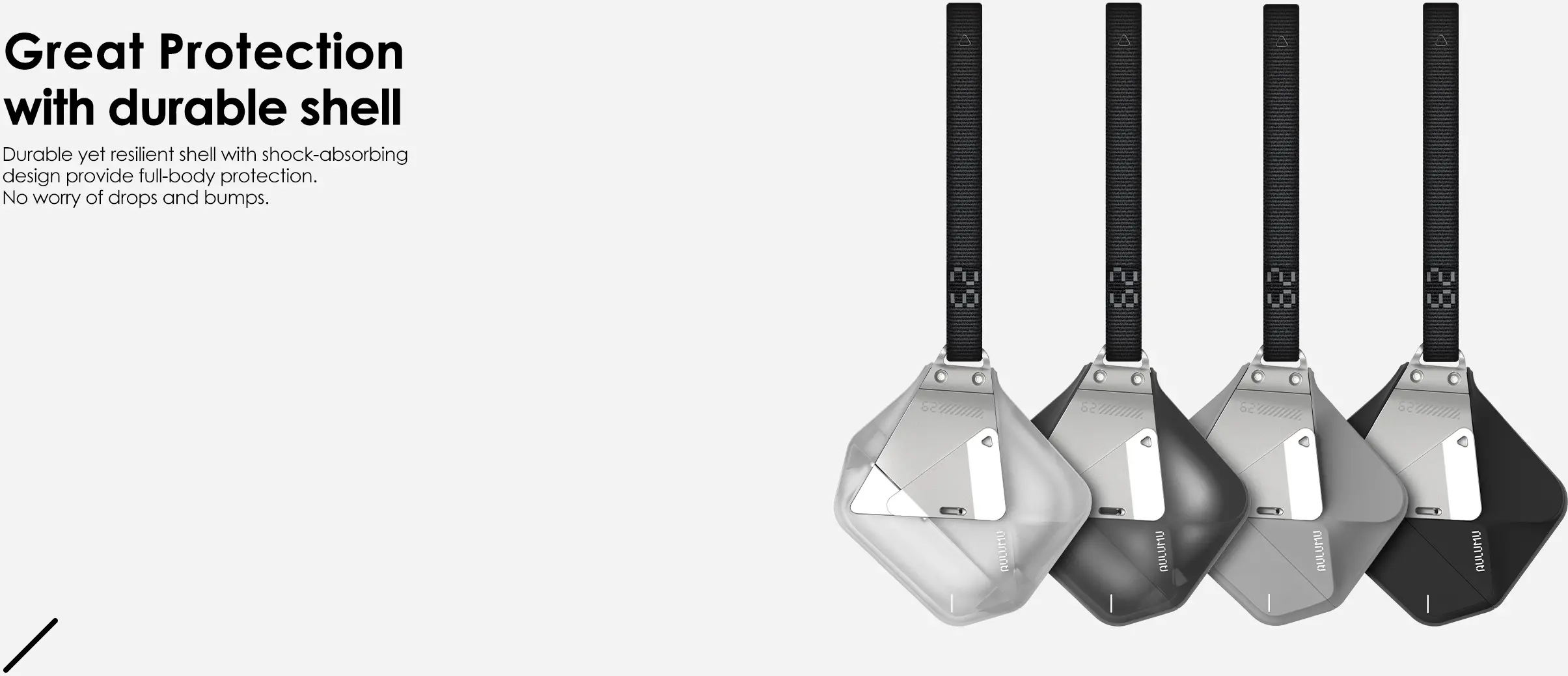 AULUMU Apple AirPods 4 Hoesje Schokbestendig met Koord Transparant Wit afbeelding 13