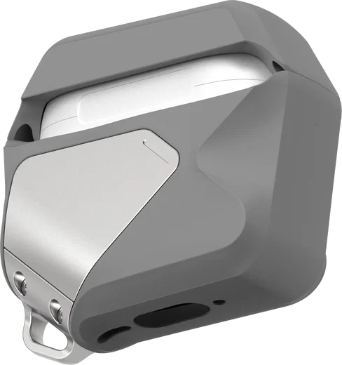 AULUMU Apple AirPods 4 Hoesje Schokbestendig met Koord Grijs afbeelding 3
