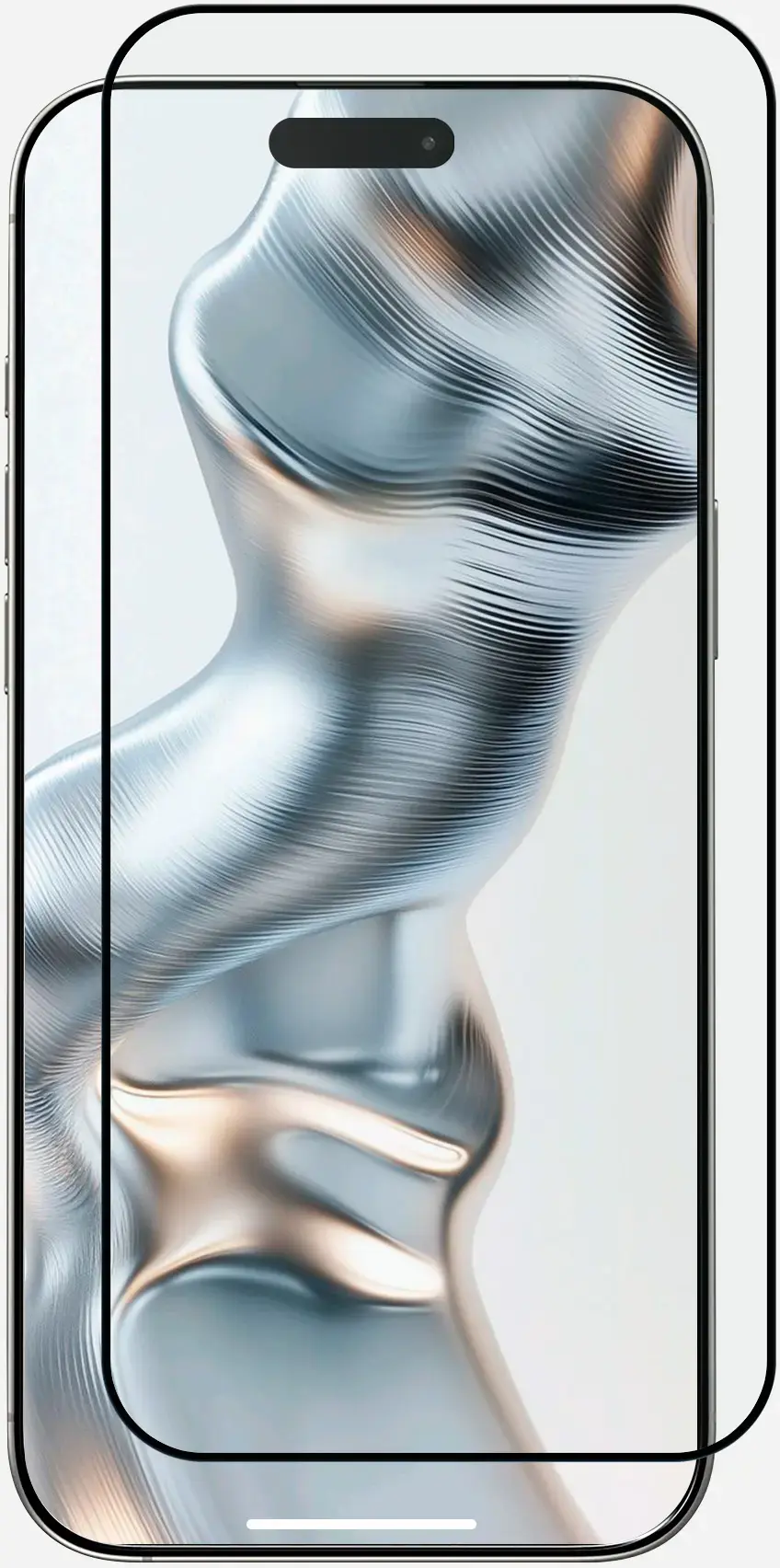 AULUMU Crystal Clear Apple iPhone 16 Pro Max Tempered Glass Screenprotector afbeelding 2