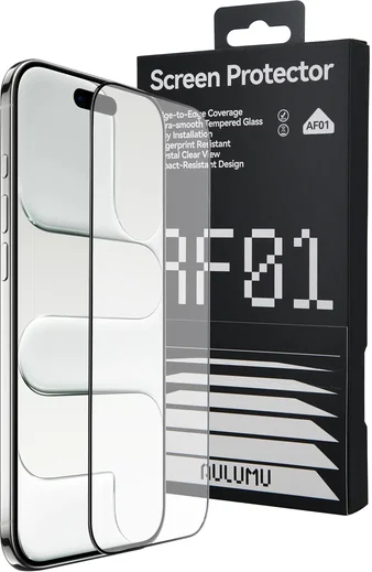 AULUMU Crystal Clear Apple iPhone 17 Pro Max Tempered Glass Screenprotector afbeelding 1