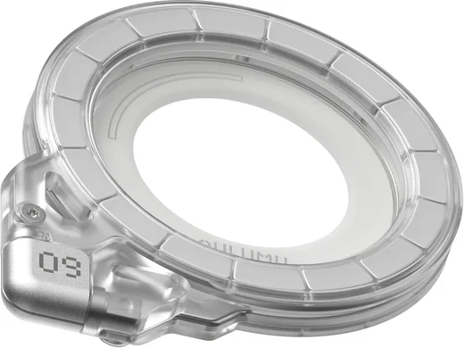 AULUMU G09 Ghost 360 MagSafe Standaard met 3-Assige 360° Rotatie Clear Wit afbeelding 1