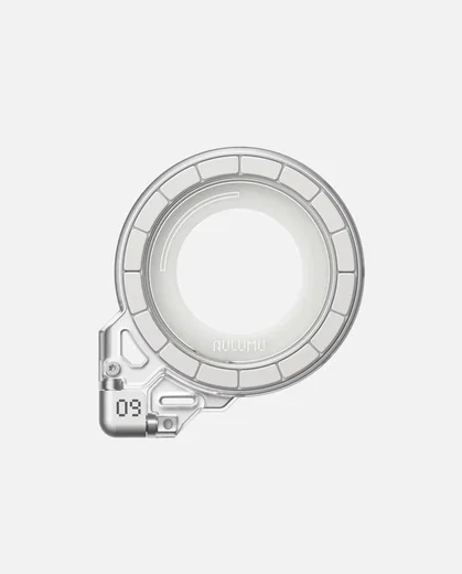 AULUMU G09 Ghost 360 MagSafe Standaard met 3-Assige 360° Rotatie Clear Wit afbeelding 2