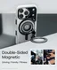 AULUMU G09 Ghost 360 MagSafe Standaard met 3-Assige 360° Rotatie Clear Wit afbeelding 7