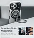 AULUMU G09 Ghost 360 MagSafe Standaard met 3-Assige 360° Rotatie Clear Oranje afbeelding 6
