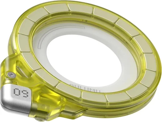 AULUMU G09 Ghost 360 MagSafe Standaard met 3-Assige 360° Rotatie Clear Geel afbeelding 1