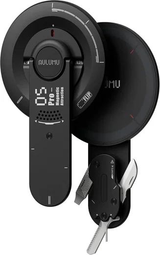Aulumu G05 Pro MagSafe Ring met Standaard en Multitool Zwart afbeelding 1